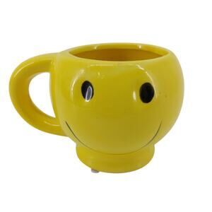 Unbranded Be Happy Yellow Smiley Happy Face Mug Emoji Glad